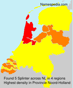Surname Splinter in Netherlands Surname Splinter in Netherlands