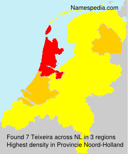 Surname Teixeira in Netherlands Surname Teixeira in Netherlands