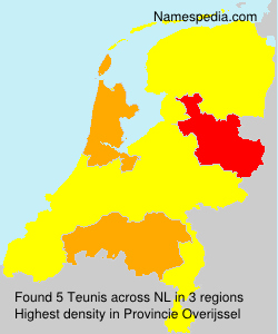 Surname Teunis in Netherlands Surname Teunis in Netherlands