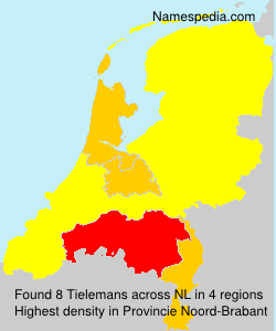 Surname Tielemans in Netherlands Surname Tielemans in Netherlands