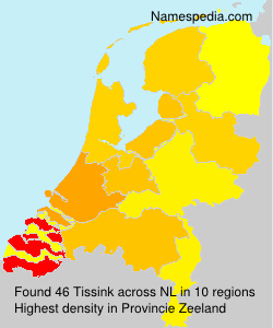 Surname Tissink in Netherlands Surname Tissink in Netherlands