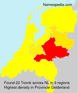 Surname Toonk in Netherlands Surname Toonk in Netherlands