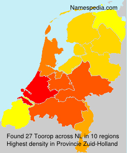 Surname Toorop in Netherlands Surname Toorop in Netherlands