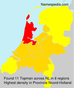 Surname Topman in Netherlands Surname Topman in Netherlands