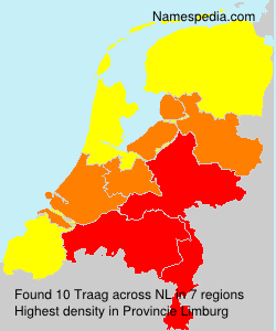 Surname Traag in Netherlands Surname Traag in Netherlands