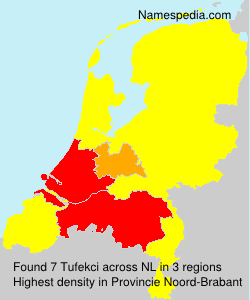 Surname Tufekci in Netherlands Surname Tufekci in Netherlands
