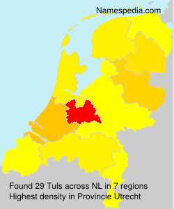 Surname Tuls in Netherlands Surname Tuls in Netherlands