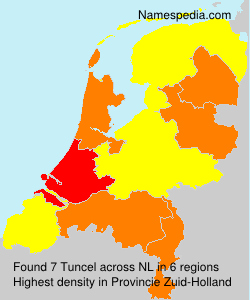 Surname Tuncel in Netherlands Surname Tuncel in Netherlands