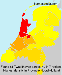 Surname Twaalfhoven in Netherlands Surname Twaalfhoven in Netherlands