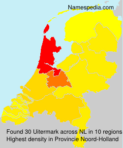 Surname Uitermark in Netherlands Surname Uitermark in Netherlands