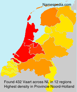 Surname Vaart in Netherlands