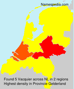 Surname Vacquier in Netherlands Surname Vacquier in Netherlands
