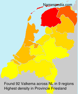 Surname Valkema in Netherlands Surname Valkema in Netherlands