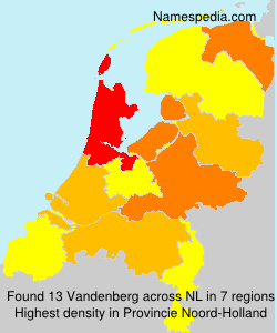 Surname Vandenberg in Netherlands Surname Vandenberg in Netherlands
