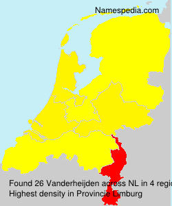 Surname Vanderheijden in Netherlands Surname Vanderheijden in Netherlands
