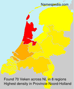 Surname Veken in Netherlands