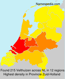 Surname Velthuizen in Netherlands Surname Velthuizen in Netherlands