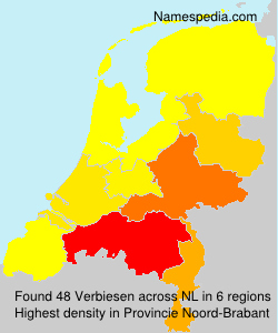 Surname Verbiesen in Netherlands Surname Verbiesen in Netherlands