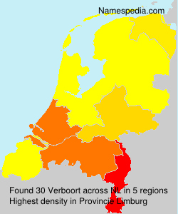 Surname Verboort in Netherlands Surname Verboort in Netherlands