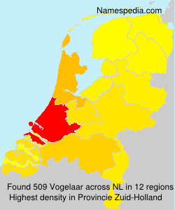 Surname Vogelaar in Netherlands