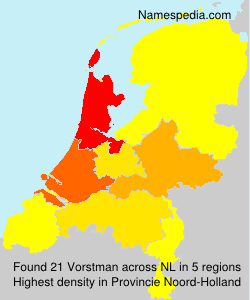 Surname Vorstman in Netherlands Surname Vorstman in Netherlands