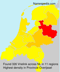 Surname Vrielink in Netherlands Surname Vrielink in Netherlands
