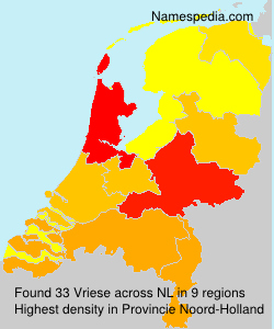 Surname Vriese in Netherlands Surname Vriese in Netherlands
