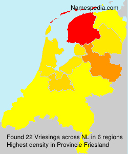 Surname Vriesinga in Netherlands Surname Vriesinga in Netherlands