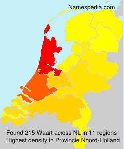 Surname Waart in Netherlands Surname Waart in Netherlands