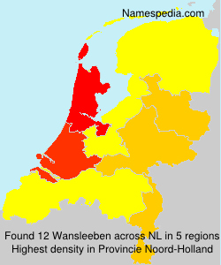 Surname Wansleeben in Netherlands Surname Wansleeben in Netherlands