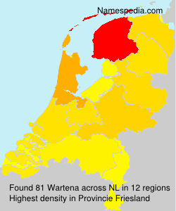 Surname Wartena in Netherlands Surname Wartena in Netherlands