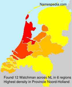 Surname Watchman in Netherlands Surname Watchman in Netherlands