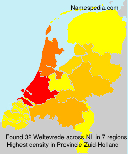 Surname Weltevrede in Netherlands Surname Weltevrede in Netherlands