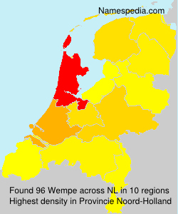 Surname Wempe in Netherlands Surname Wempe in Netherlands