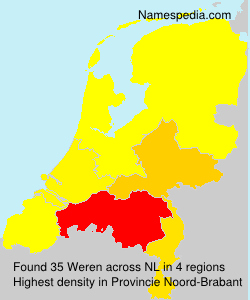 Surname Weren in Netherlands Surname Weren in Netherlands