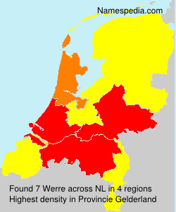 Surname Werre in Netherlands