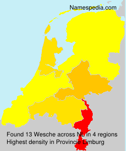Surname Wesche in Netherlands