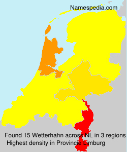Surname Wetterhahn in Netherlands Surname Wetterhahn in Netherlands