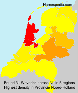 Surname Weverink in Netherlands Surname Weverink in Netherlands