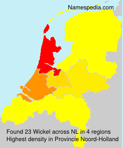 Surname Wickel in Netherlands Surname Wickel in Netherlands