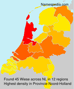 Surname Wiese in Netherlands Surname Wiese in Netherlands