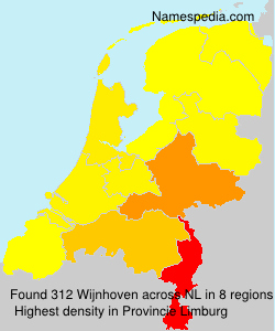 Surname Wijnhoven in Netherlands