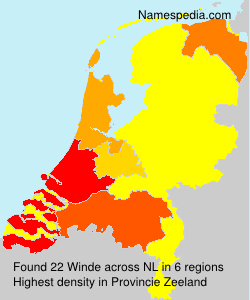 Surname Winde in Netherlands Surname Winde in Netherlands