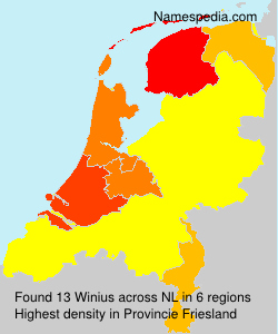 Surname Winius in Netherlands Surname Winius in Netherlands