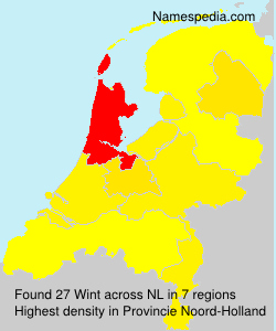 Surname Wint in Netherlands Surname Wint in Netherlands