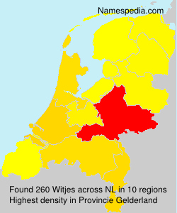 Surname Witjes in Netherlands Surname Witjes in Netherlands