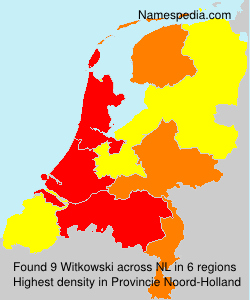 Surname Witkowski in Netherlands Surname Witkowski in Netherlands