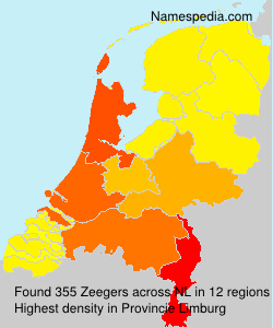 Surname Zeegers in Netherlands Surname Zeegers in Netherlands