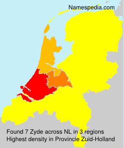 Surname Zyde in Netherlands Surname Zyde in Netherlands
