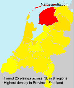 Surname elzinga in Netherlands Surname elzinga in Netherlands